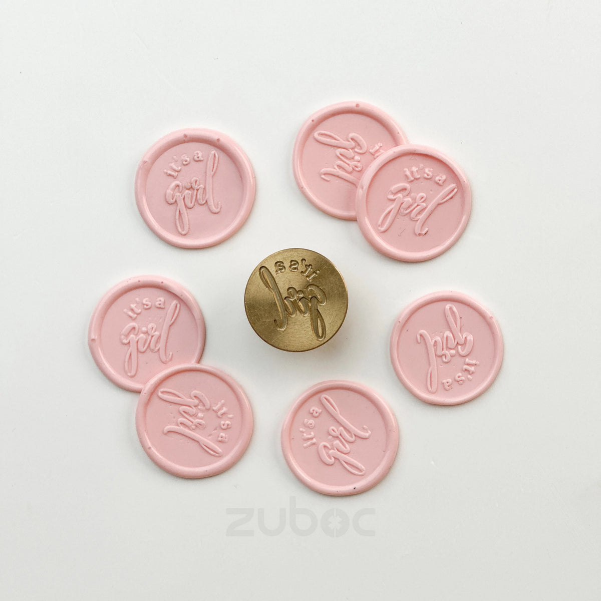 It's a Girl Wax Stamp Head Only