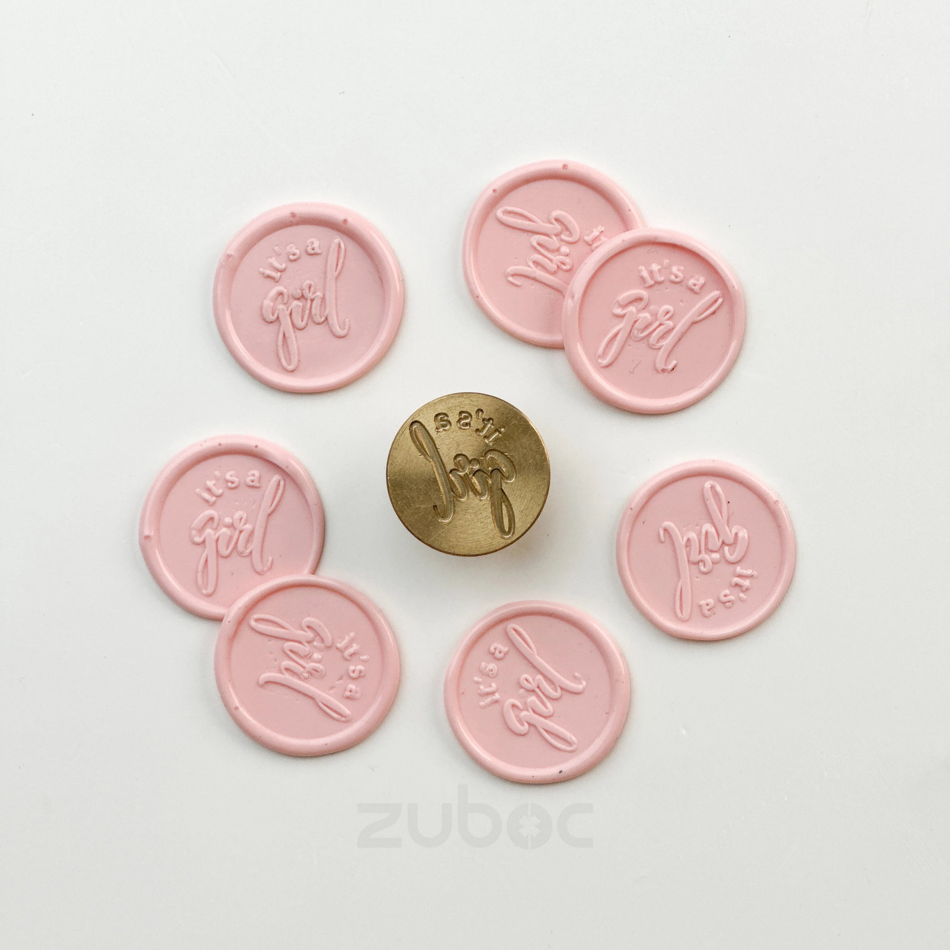 It's a Girl Wax Stamp Head Only