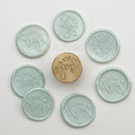 It's a Boy Wax Stamp with Wooden Handle