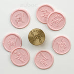 It's a Girl Wax Stamp with Wooden Handle