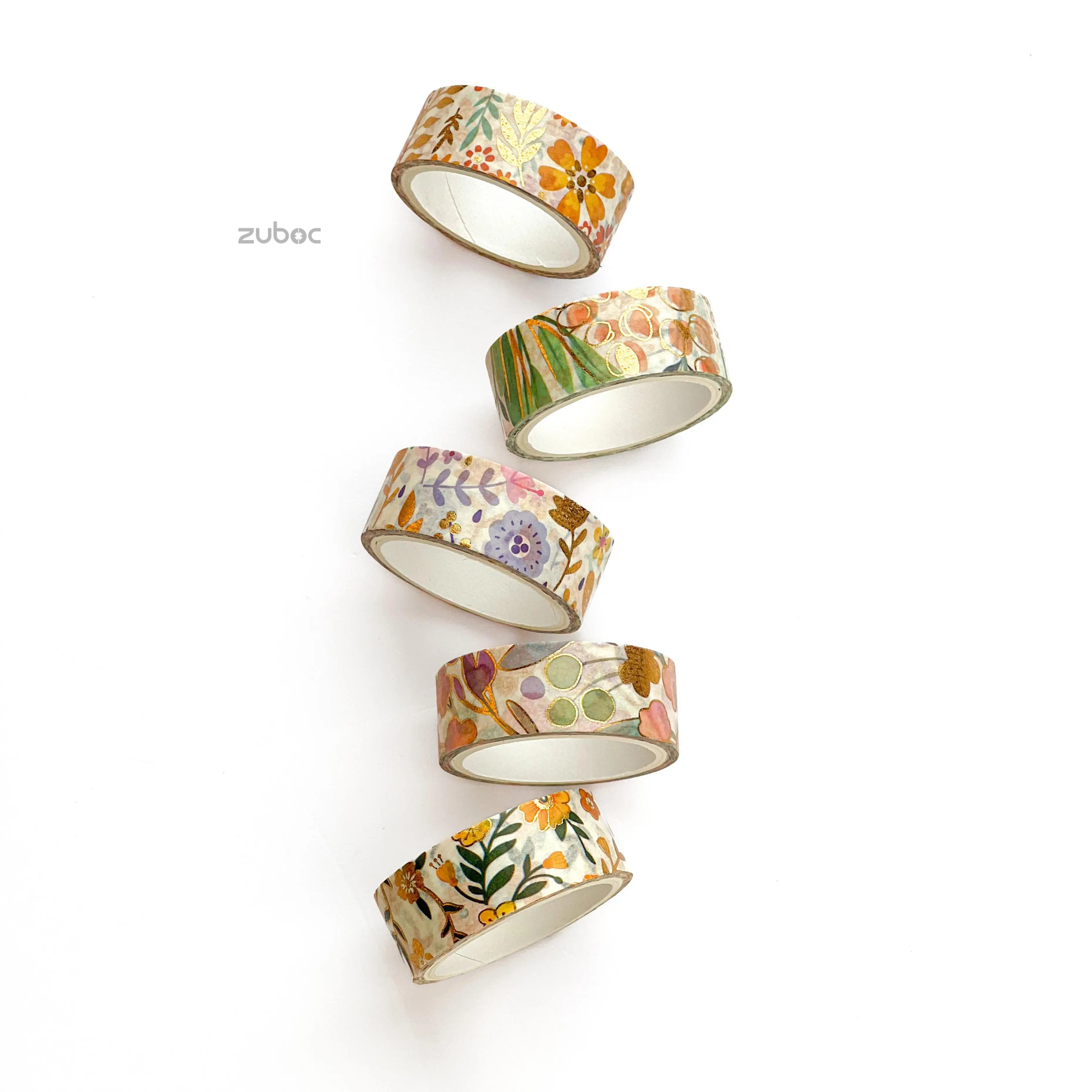 Leafy Petals Washi Tape - Set of 5