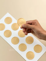 Made with love  Golden sticker (Set of 20)