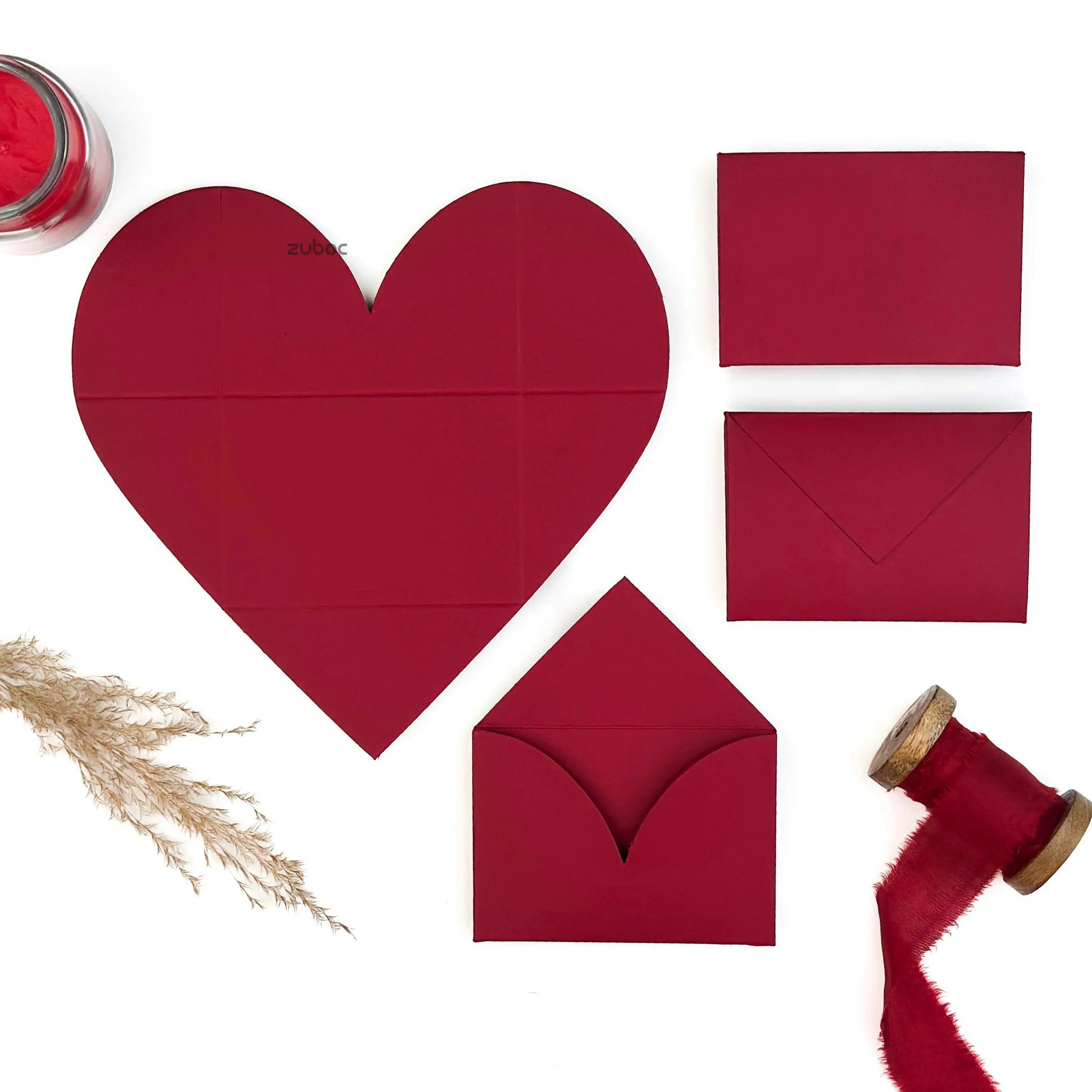 Zuboc Heart Envelope (set of 5)
