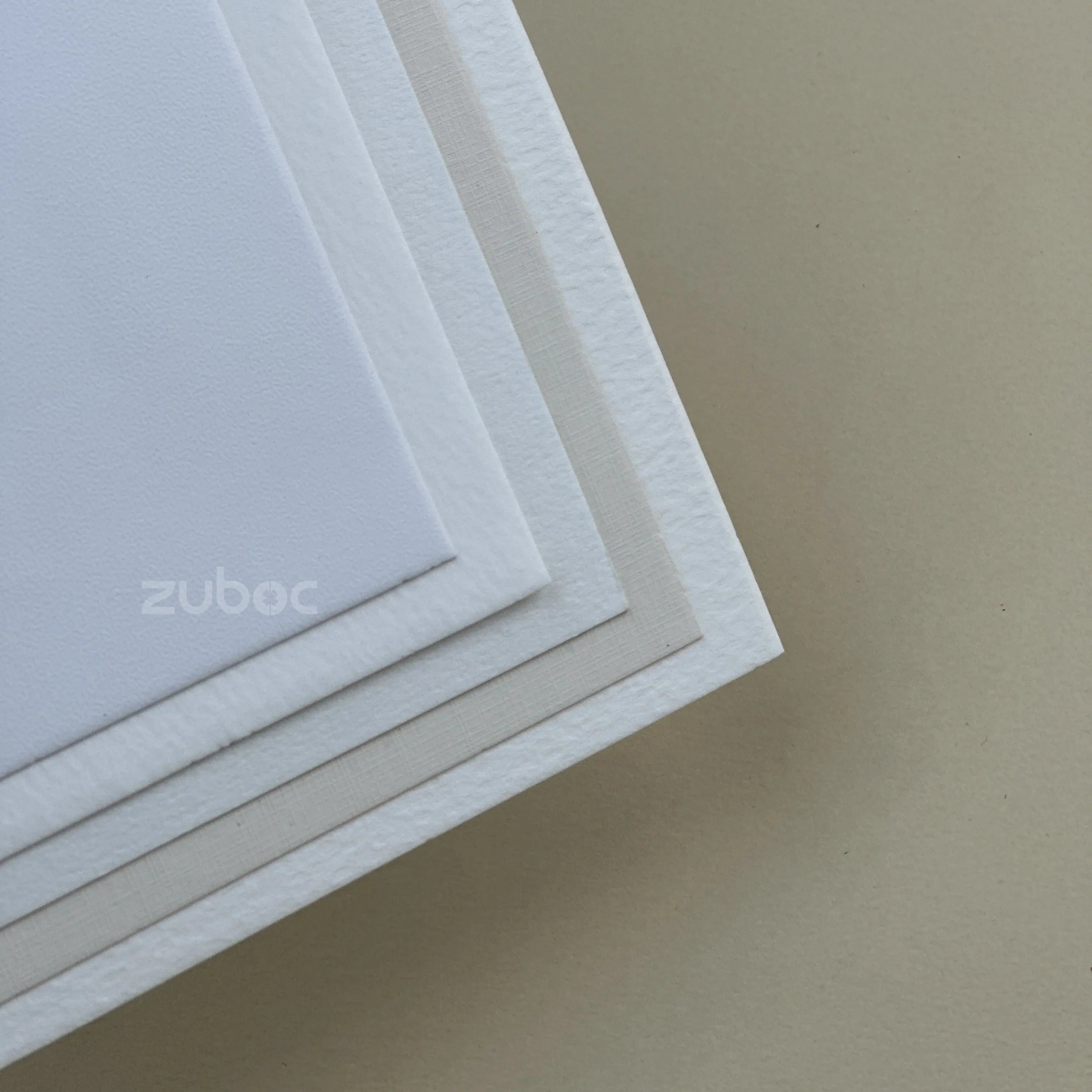 "Set of 19?13 cm premium textured cards in vanilla white, cotton watercolour, watercolour textured, and needle point finishes ? ideal for invitations, greeting cards, and luxury stationery."-2 
