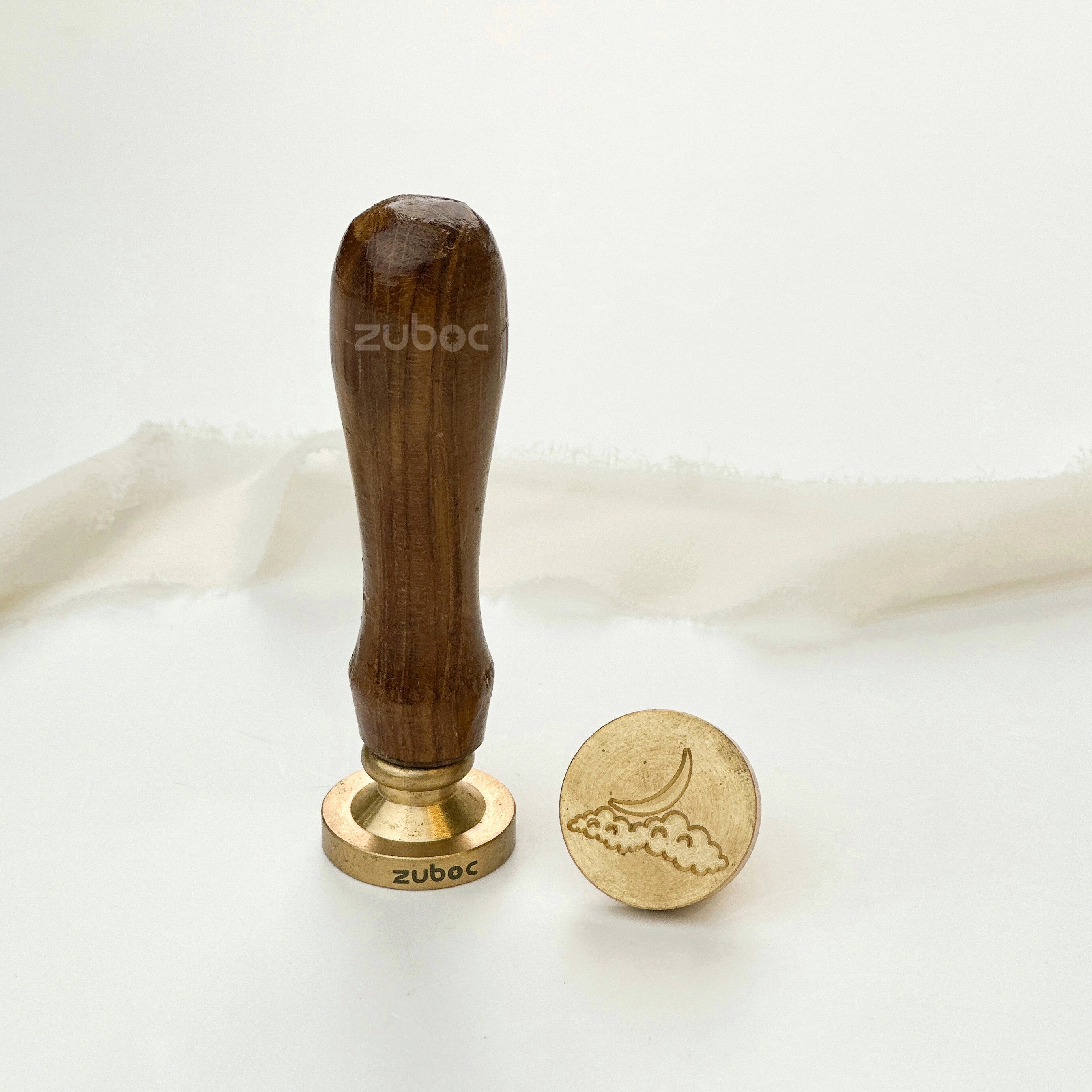 Moon-2 Wax Stamp with Wooden Handle