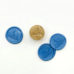 Moon -2  Wax Stamp Head Only