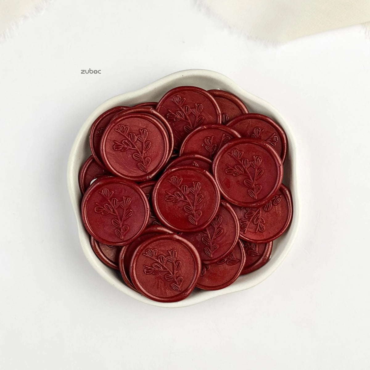 Moss Rose Sparkle Wax Seal for Invitations (Set of 5)