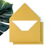 Mustard Yellow Baronial Invitation Envelope (Set of 5)