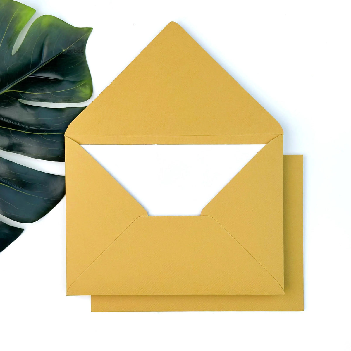 Mustard Yellow Baronial Invitation Envelope (Set of 5)
