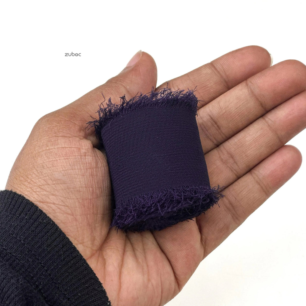 Georgette Plain Navy Blue Ribbon (5mtr)