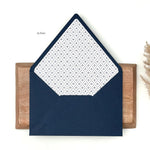 Custom Counter Flap Invitation Envelope with Liner (Set of 50)