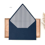 Custom Counter Flap Invitation Envelope with Liner (Set of 50)