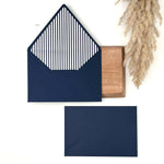 Custom Counter Flap Invitation Envelope with Liner (Set of 50)