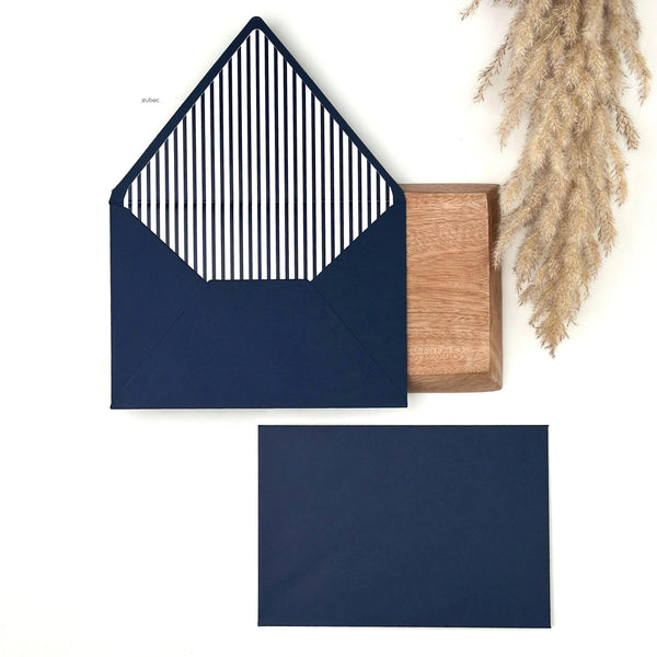 Custom Counter Flap Invitation Envelope with Liner (Set of 50)