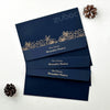 Personalized Navy Bloom Money / Shagun Envelope (Set of 10)
