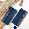 Personalized Navy Bloom Money / Shagun Envelope (Set of 10)