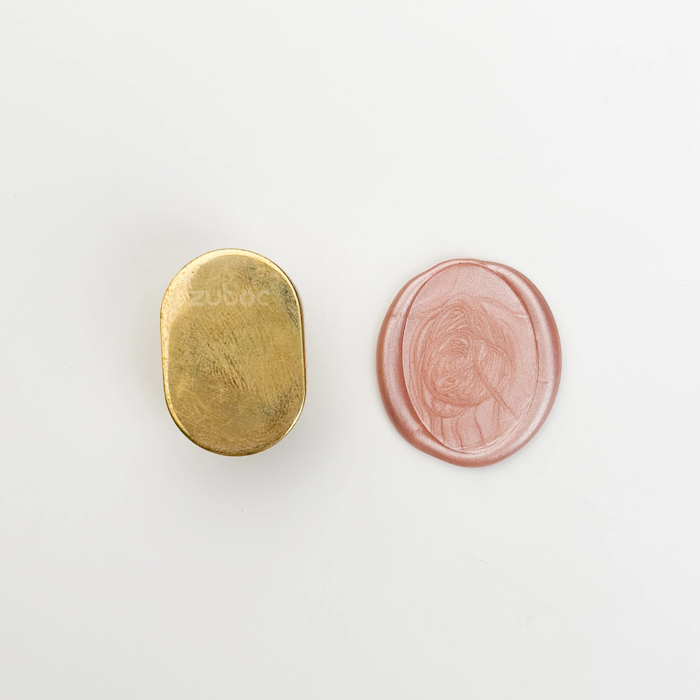 Oblong Wax Stamp with Wooden Handle