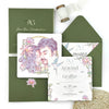 The Olive Garden Wedding Invitations Suites (Set of 50)
