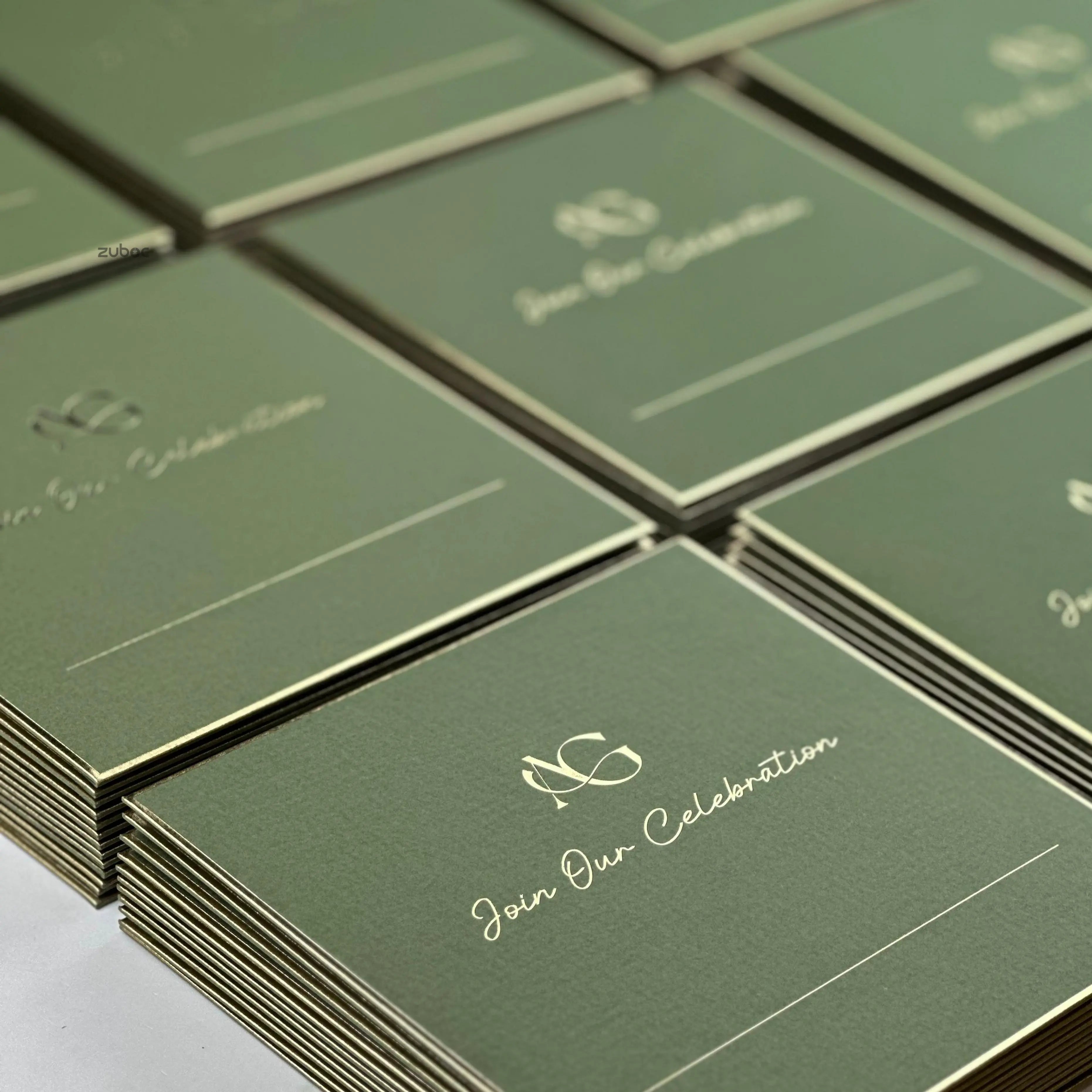 Olive envelope set of 50 for elegant wedding invitations