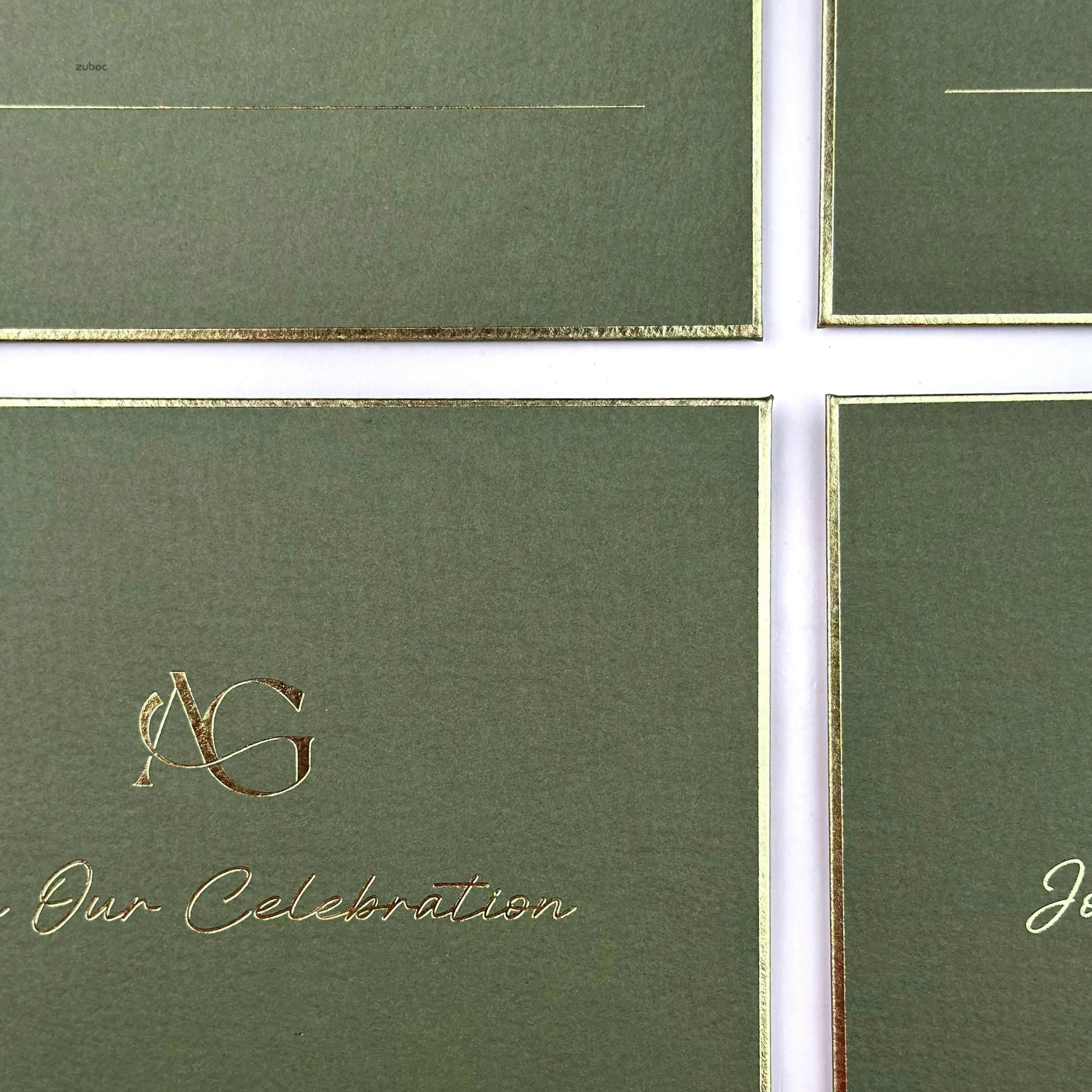 Olive envelope set of 50 for elegant wedding invitations