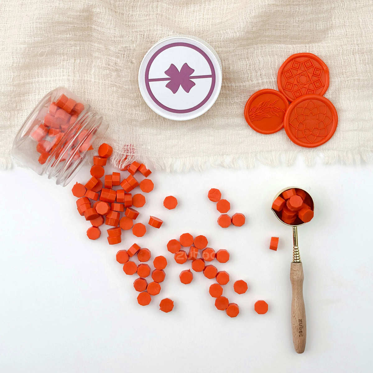 Orange Sealing Wax Beads 30g