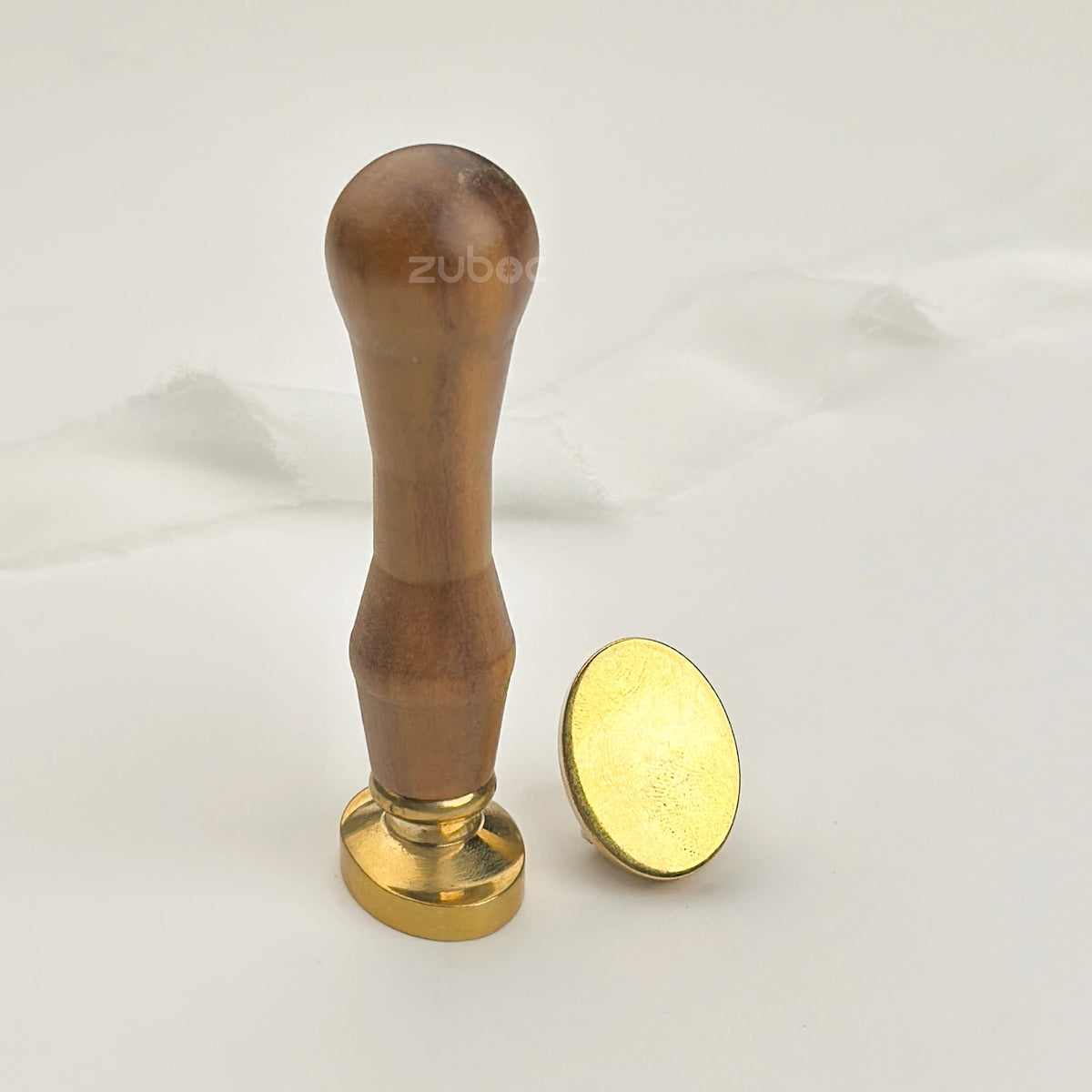 Plain Oval shape Wax Stamp with wooden handle