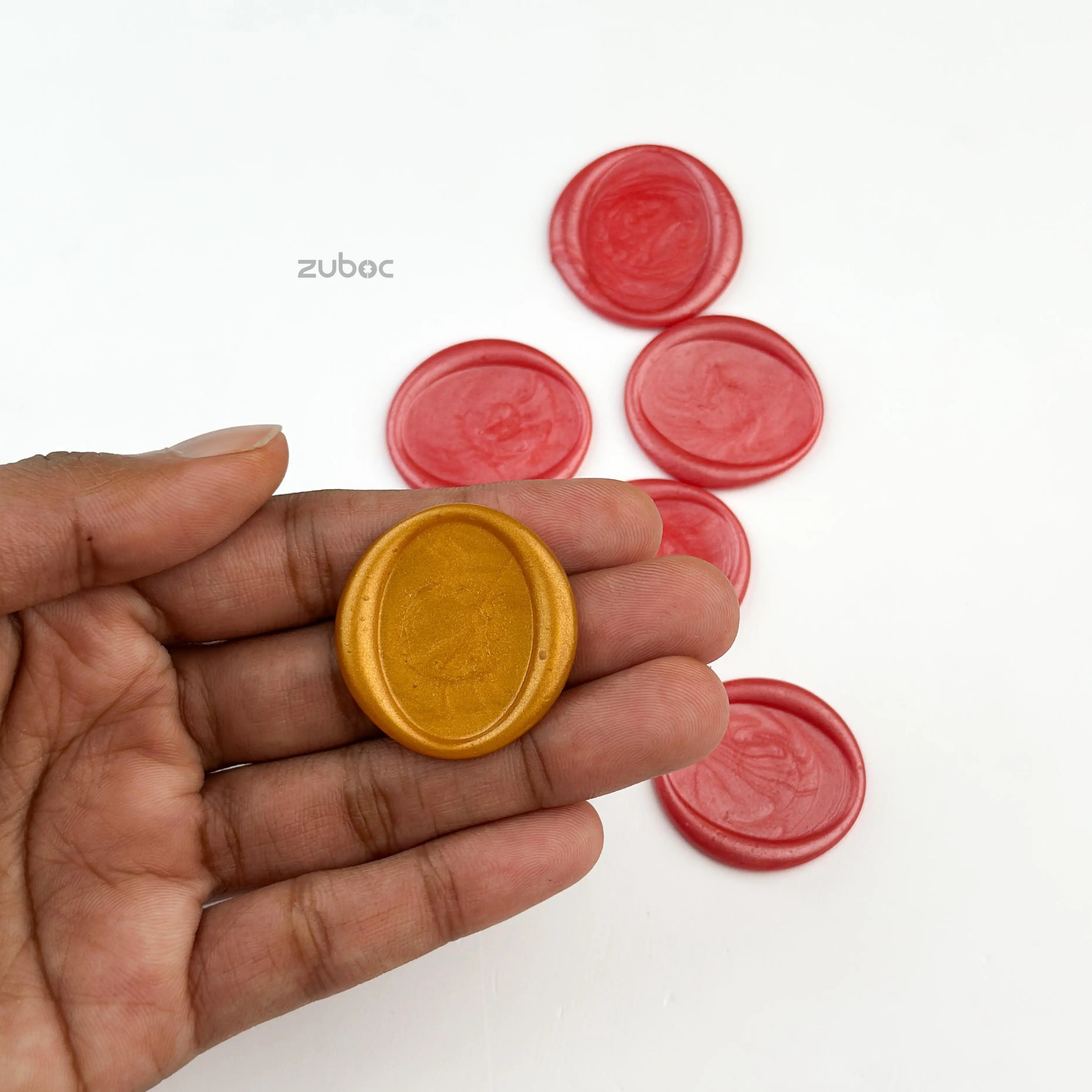 Custom Oval Wax Stamp with Wooden Handle