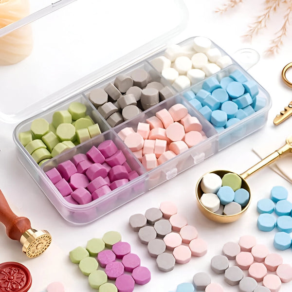 Assorted Pastel Sealing Wax Beads 60g for Wax Seals