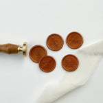 Personalised Round Wax Stamp + Wax Seals