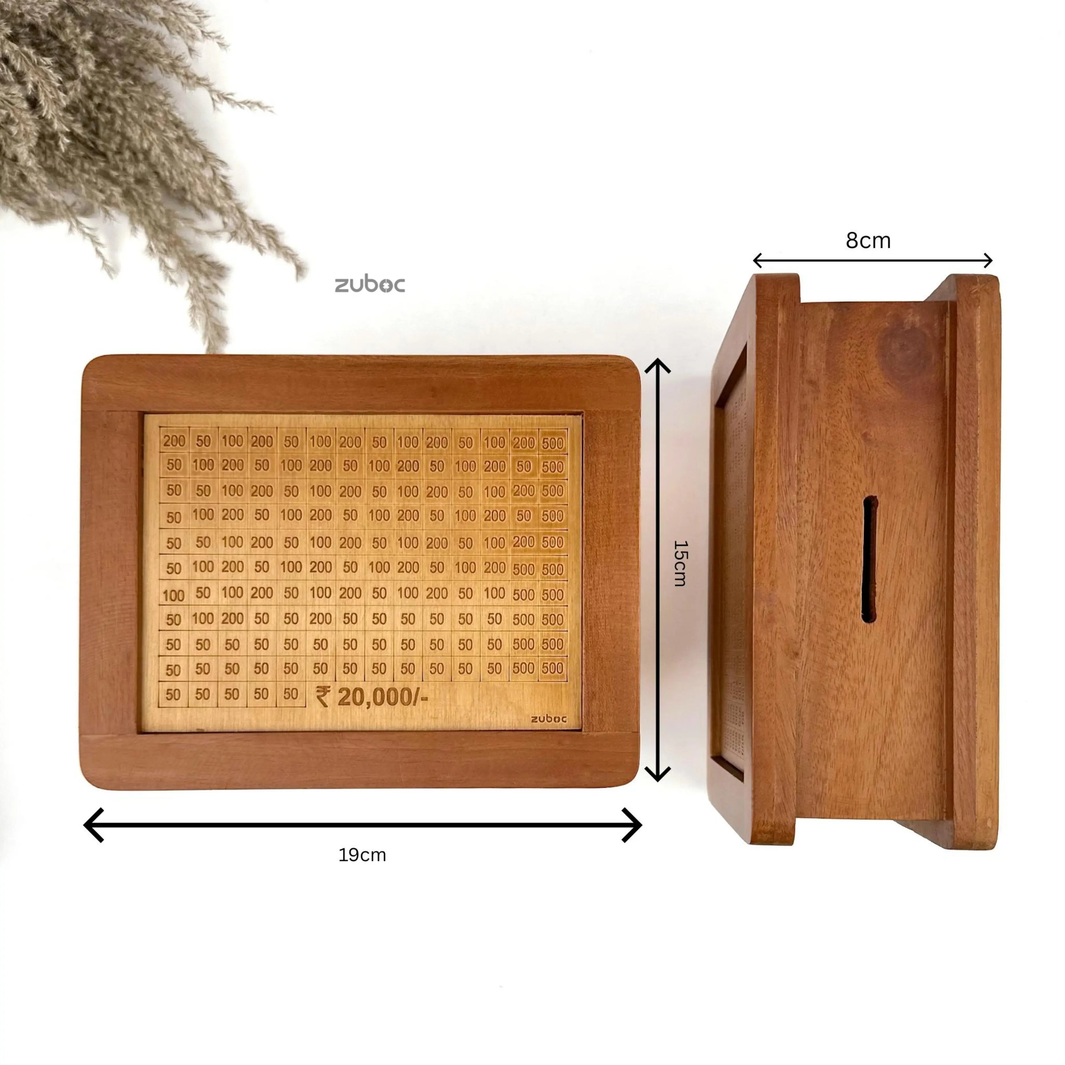 White piggy bank 12 cm for saving money and teaching kids about finances