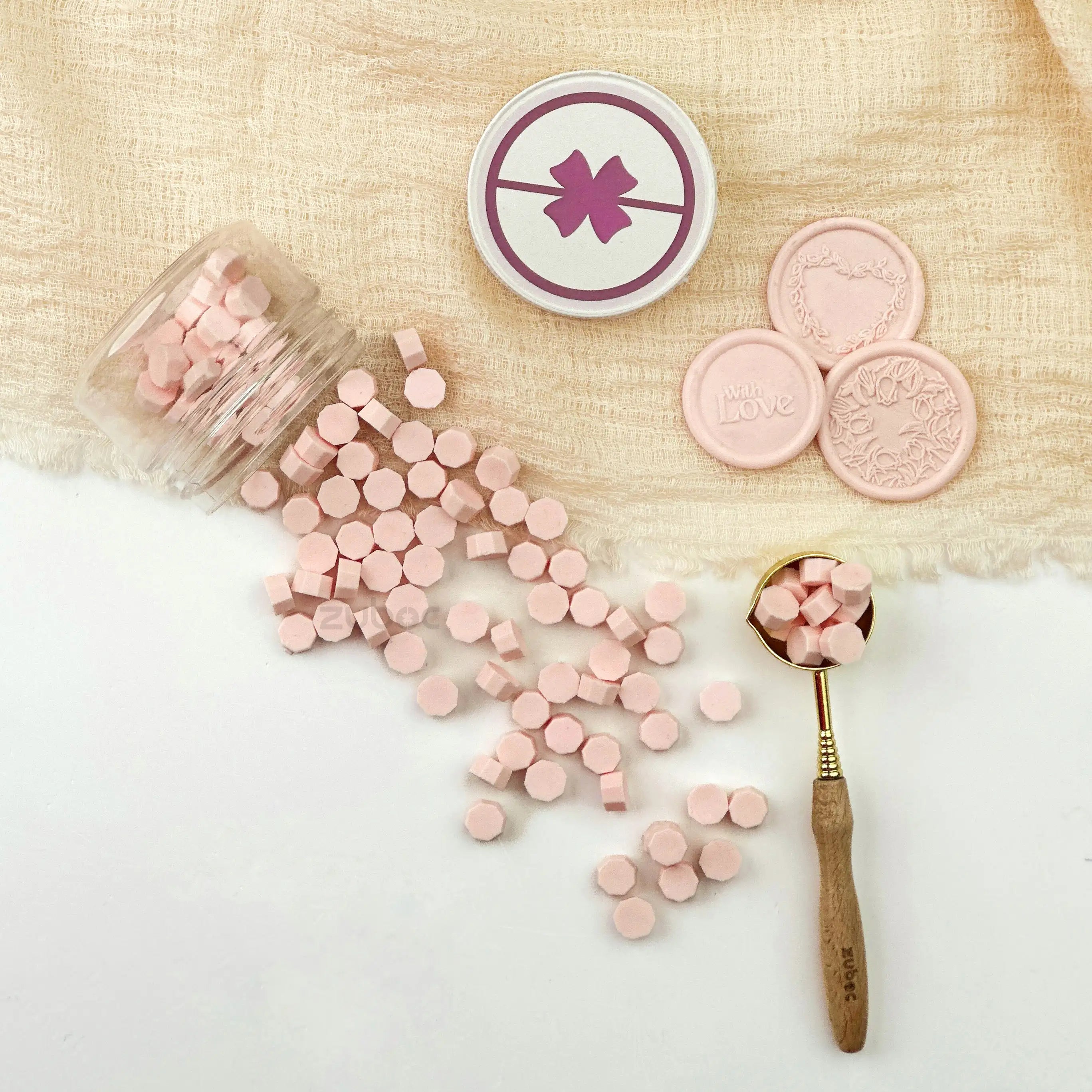 Powder Pink Wax Beads - 30 Grams