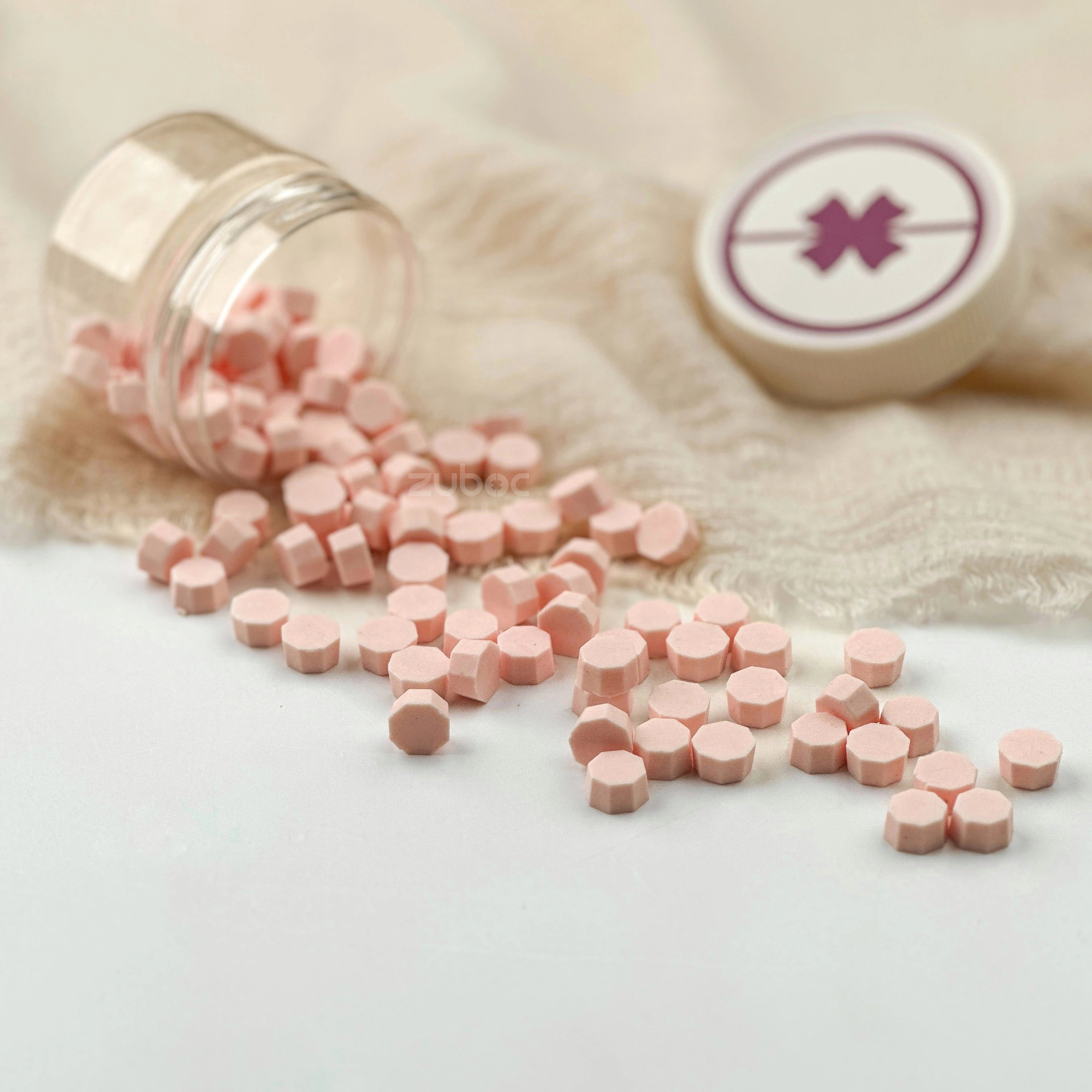 Powder Pink Wax Beads - 30 Grams