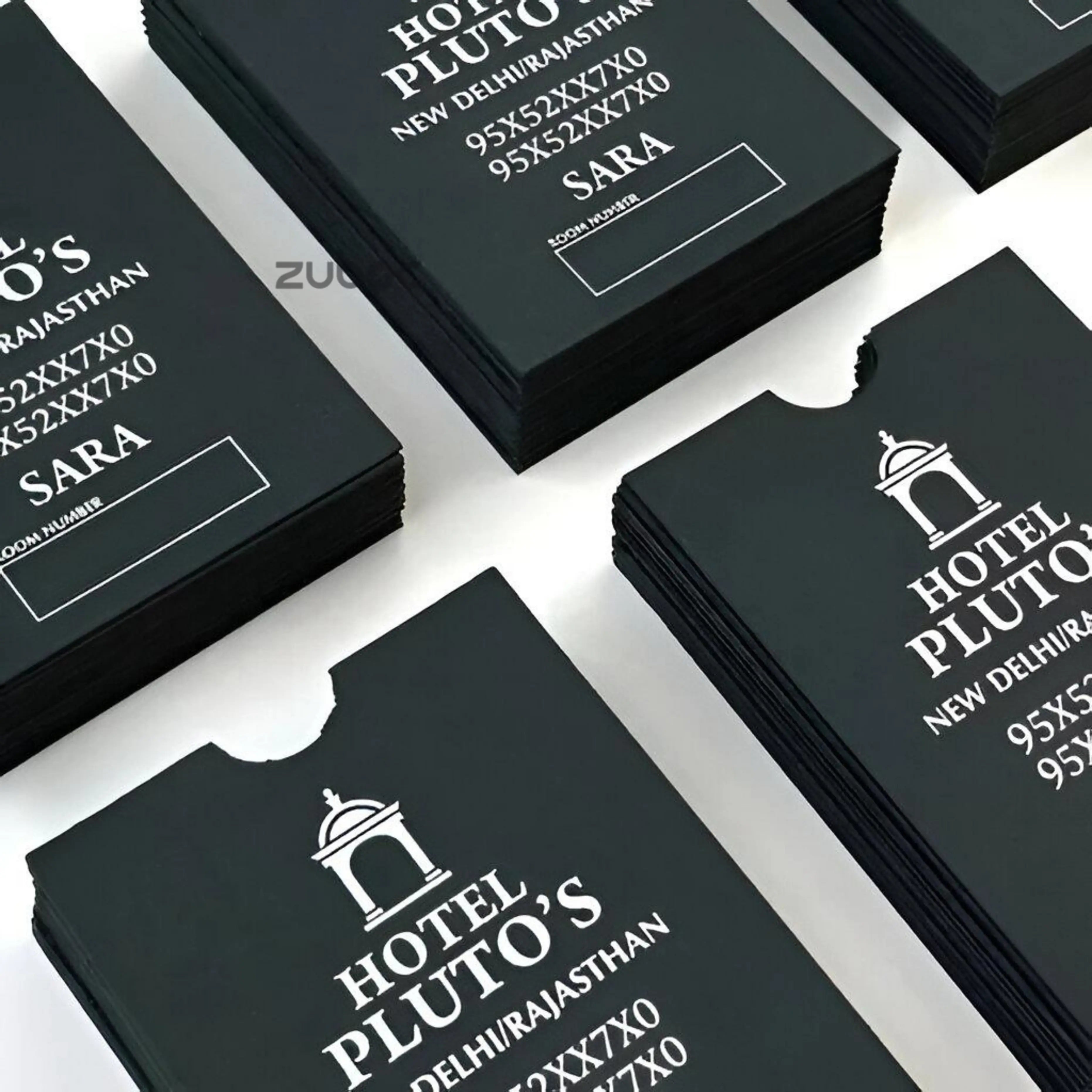 Premium hotel keycard envelope set of 50 for luxury hotel guest room access.