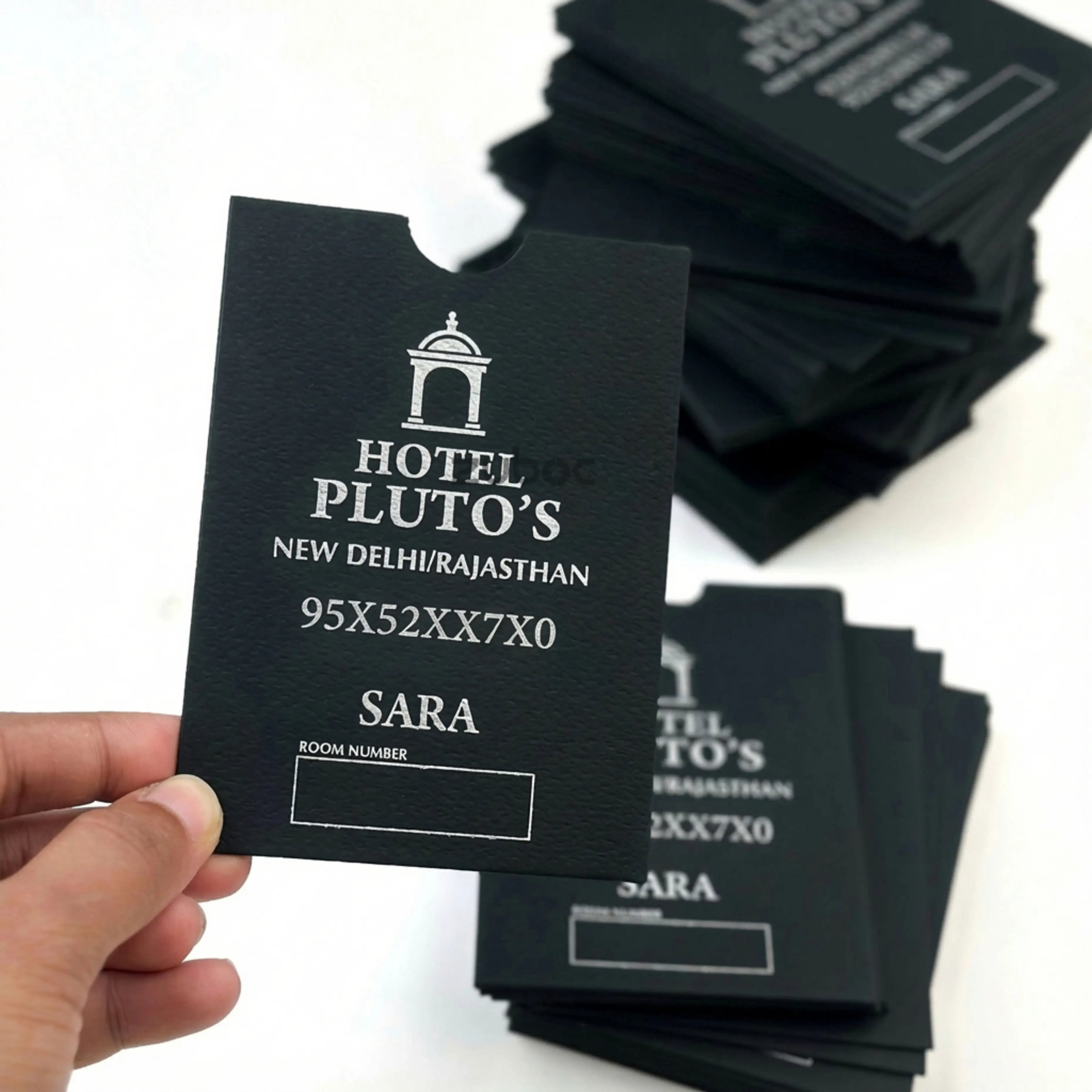 Premium hotel keycard envelope set of 50 for luxury hotel guest room access.