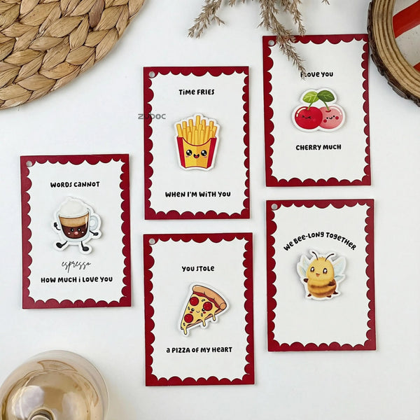 Pun Love Cards (5 Cards)