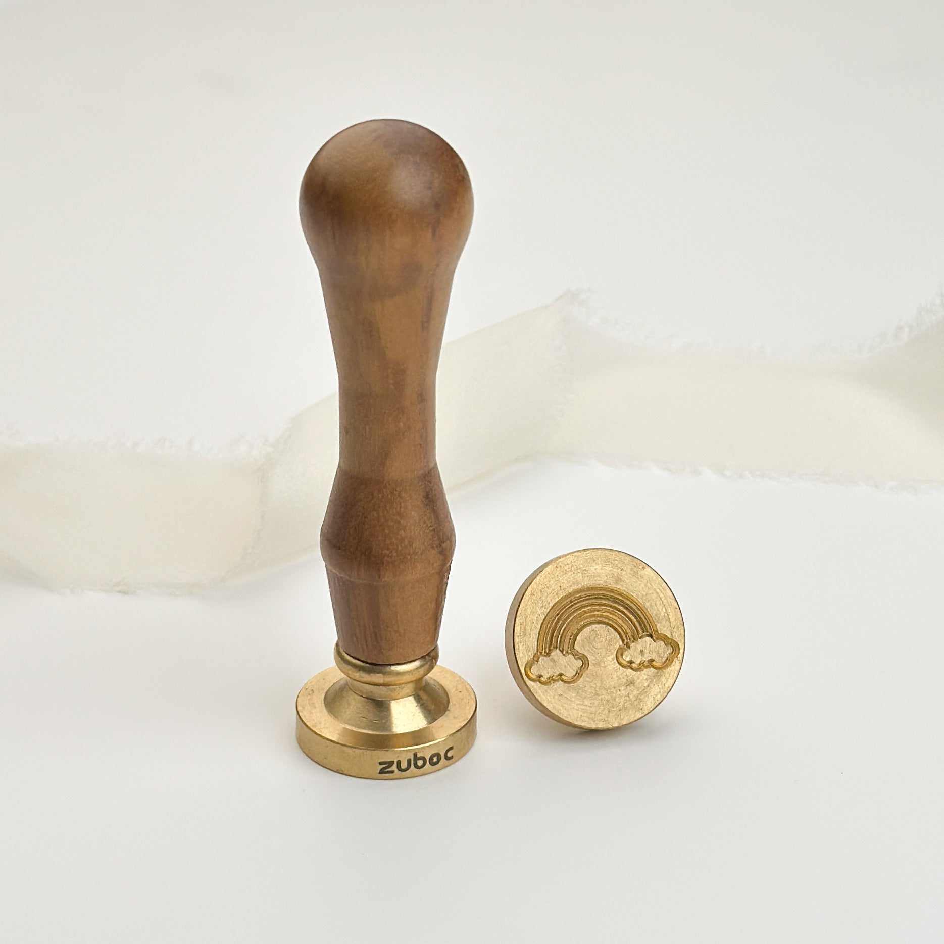 Rainbow Wax Stamp with Wooden Handle