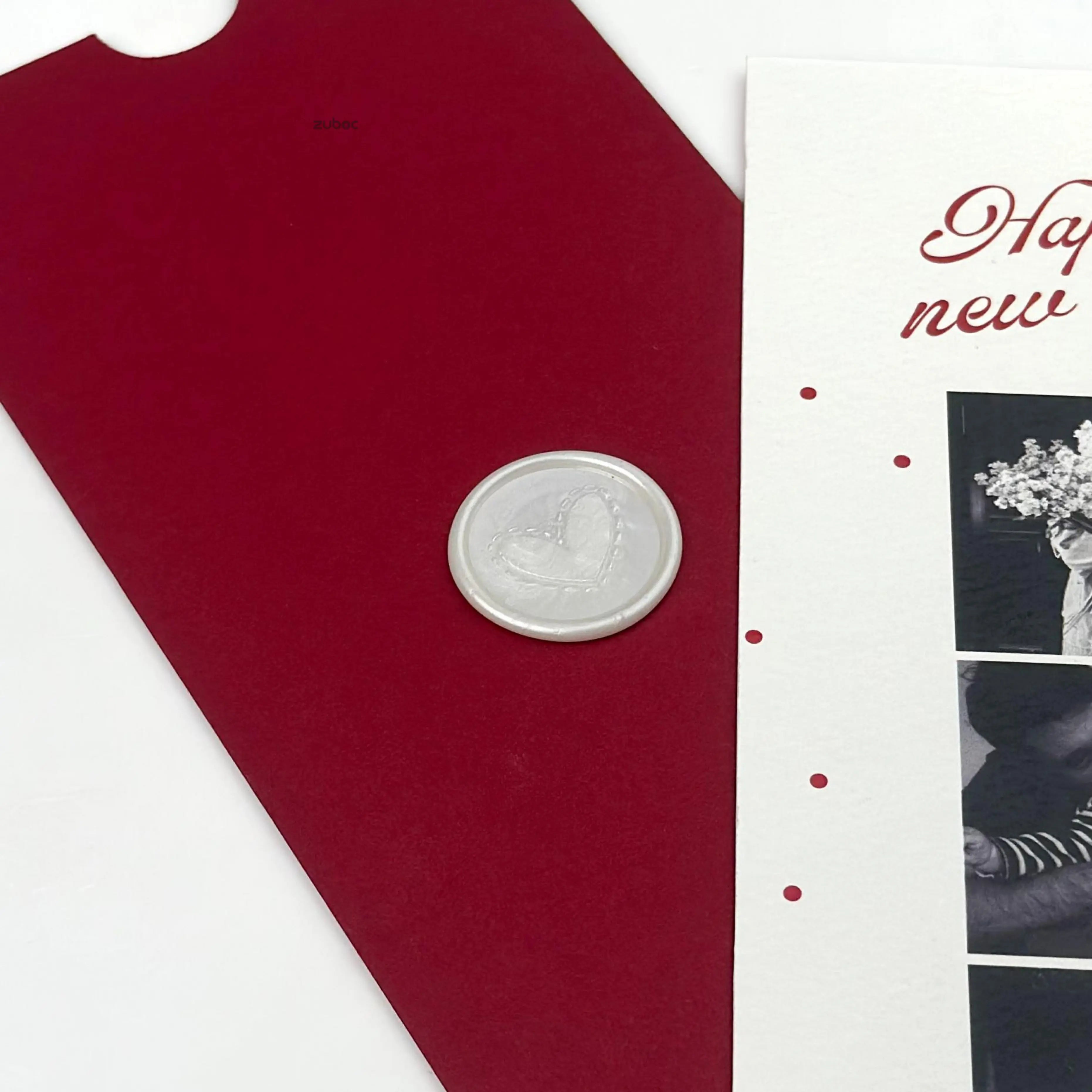 Personalized Red Dawn New Year Card