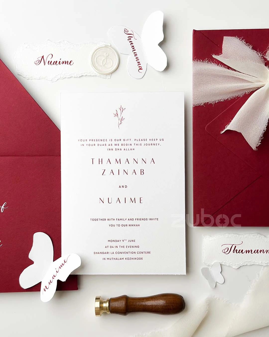 Red Velvet Wedding Suites (Set of 50)