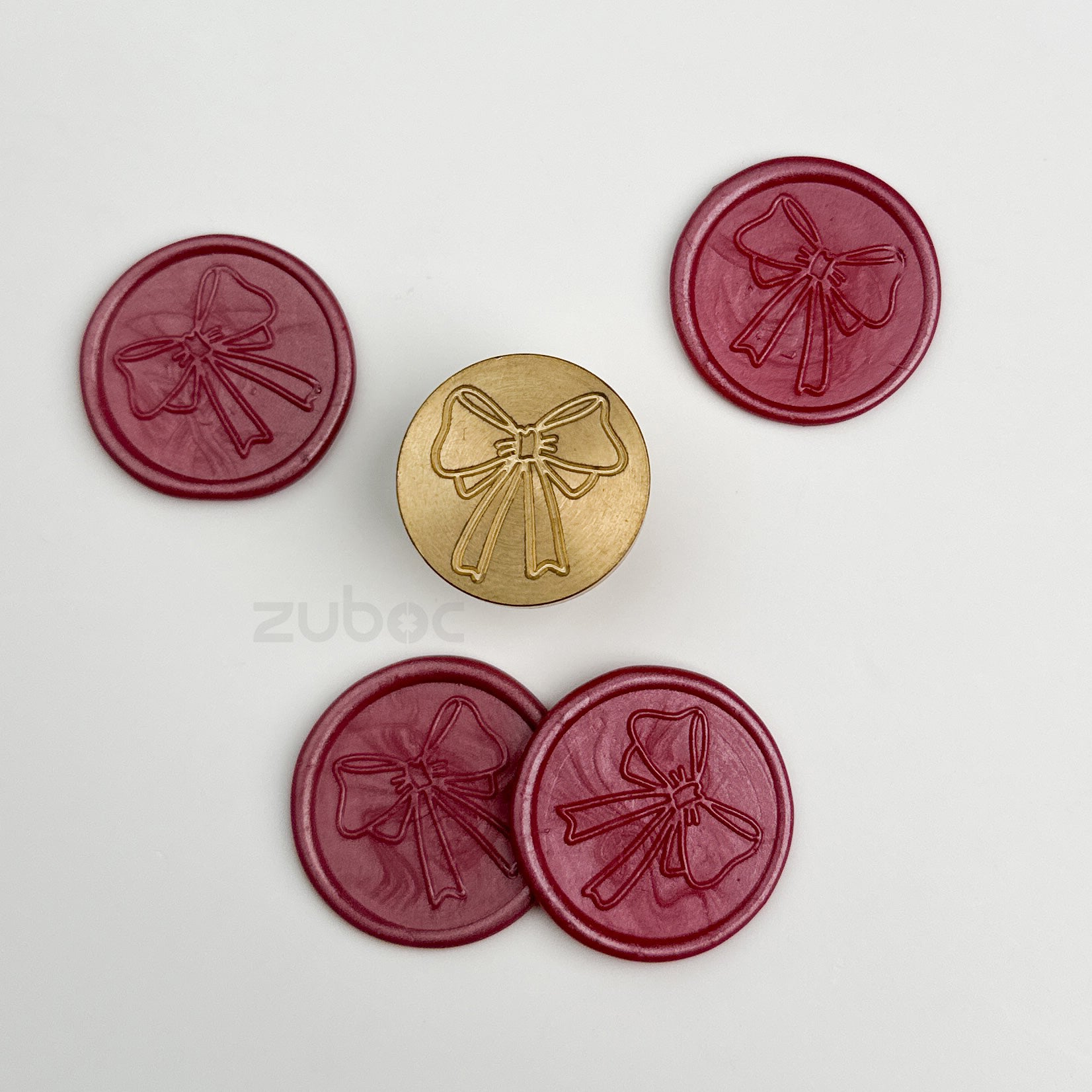 Ribbon-1 Wax Stamp with Wooden Handle