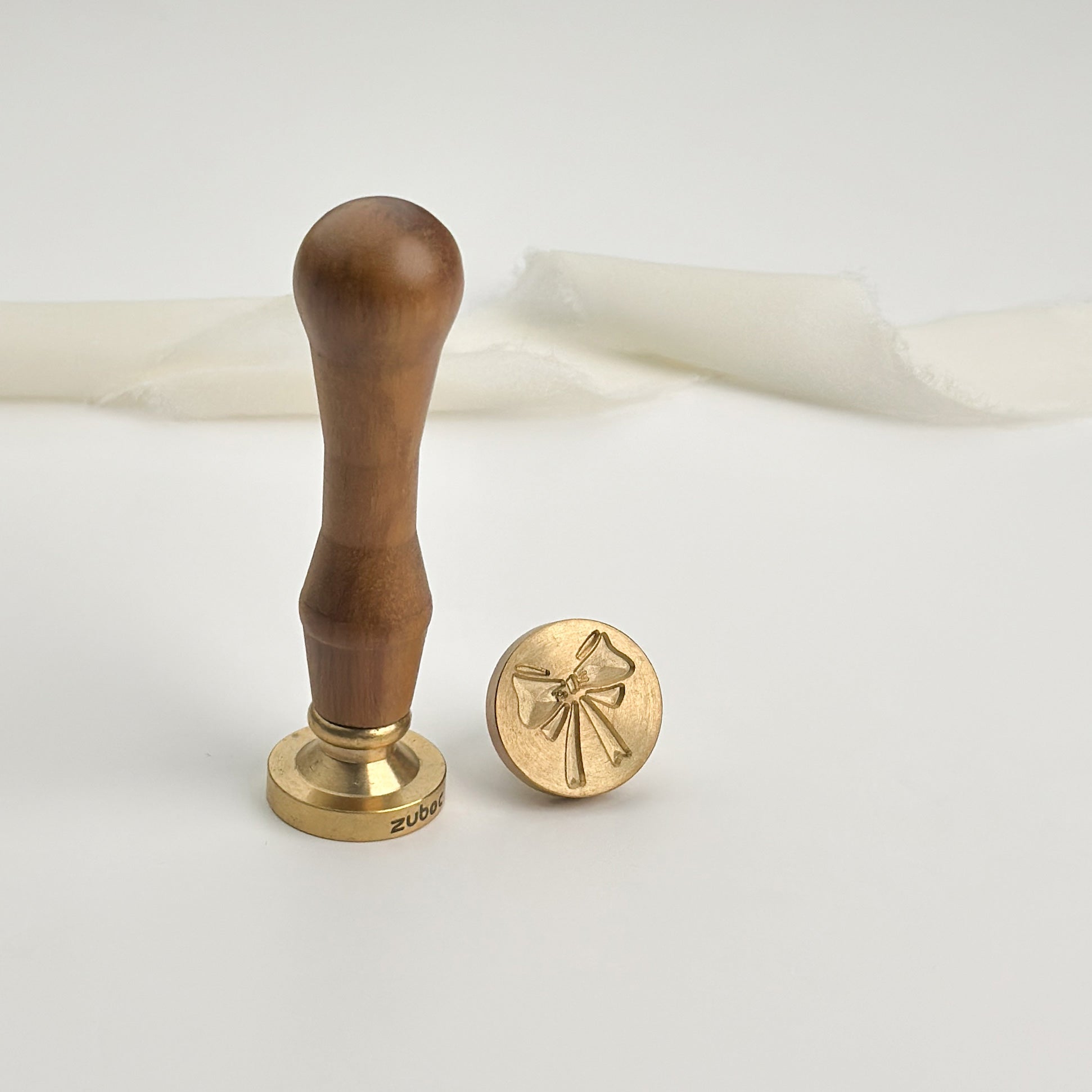 Ribbon-2 Wax Stamp with Wooden Handle