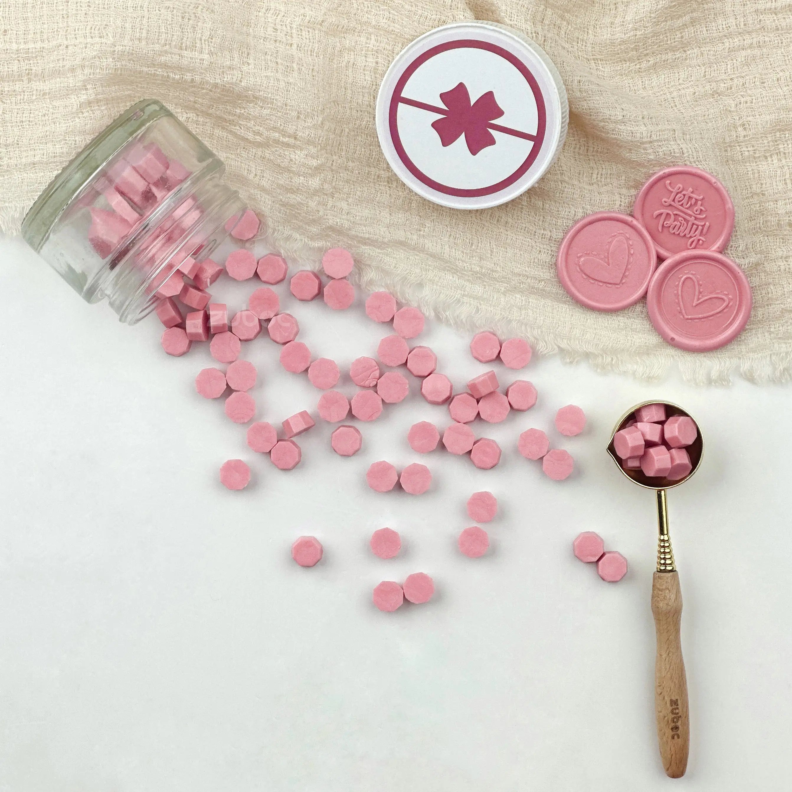 Rose Pink Wax Beads - 30Grams