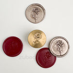 Rose Stem Wax Stamp with Wooden Handle