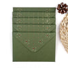 Gold Foil Invitation Envelope with Design (Set of 5)