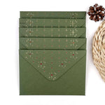 Gold Foil Invitation Envelope with Design (Set of 5)