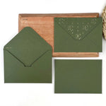 Gold Foil Invitation Envelope with Design (Set of 5)