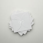Semi Circle Envelope With Foil Bow (set of 5)