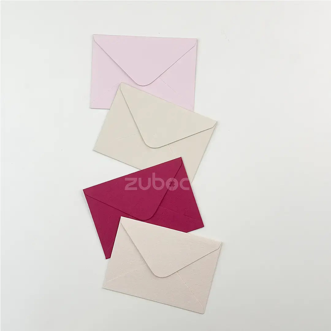 Shade of Mauve envelopes combine vibrant magenta with gentle pastels for a versatile stationery set. Perfect for weddings, gifting, and artistic presentations-2