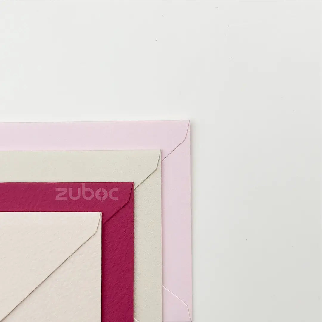 Shade of Mauve envelopes combine vibrant magenta with gentle pastels for a versatile stationery set. Perfect for weddings, gifting, and artistic presentations-3