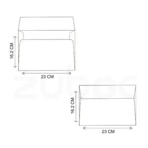 Short Flap Envelope  ( Set of 5 )