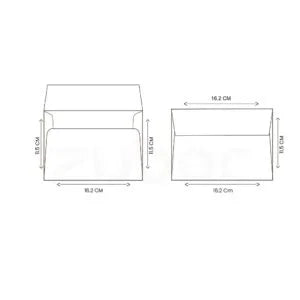 Short Flap Envelope (With Foil) C6 ( Set of 5)